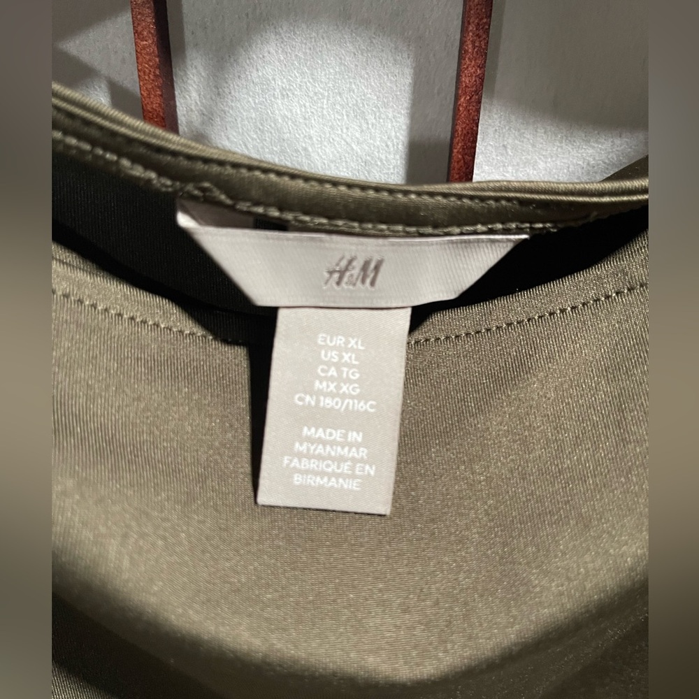 H&M-Olive Green Women's Top